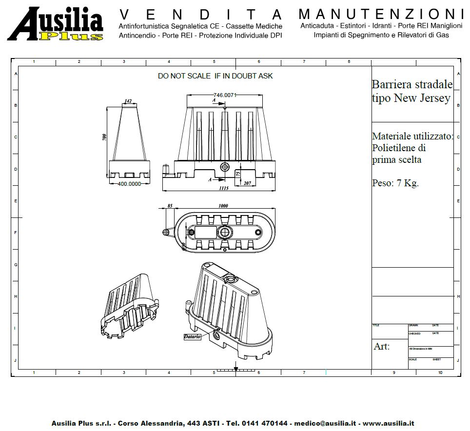 New Jersey Bianco 75 impilabile Ausilia 